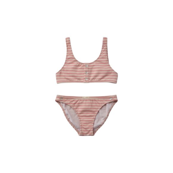 PACIFIC RAINBOW - BIKINI - STRIPE - LIGHT /DARK PINK - 6Y - NEW NO TAG - Picture 1 of 4